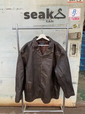 Cherokee 천연 가죽 가죽 자켓 XXL 9