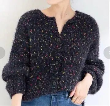 B.C STOCK 포코포코얀 믹스 2WAY 가디건 네이비