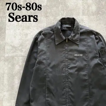 [70s-80s] Sears 시어스 원 포인트 로고 자수 스윙탑