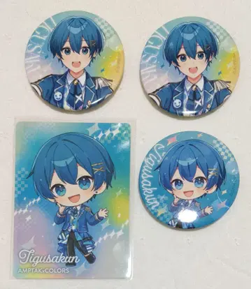 AMPTAKxCOLORS 치구사 군 카드 캔뱃지