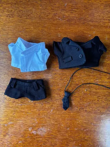 인형 옷 15~20cm용 블랙 정장 세트