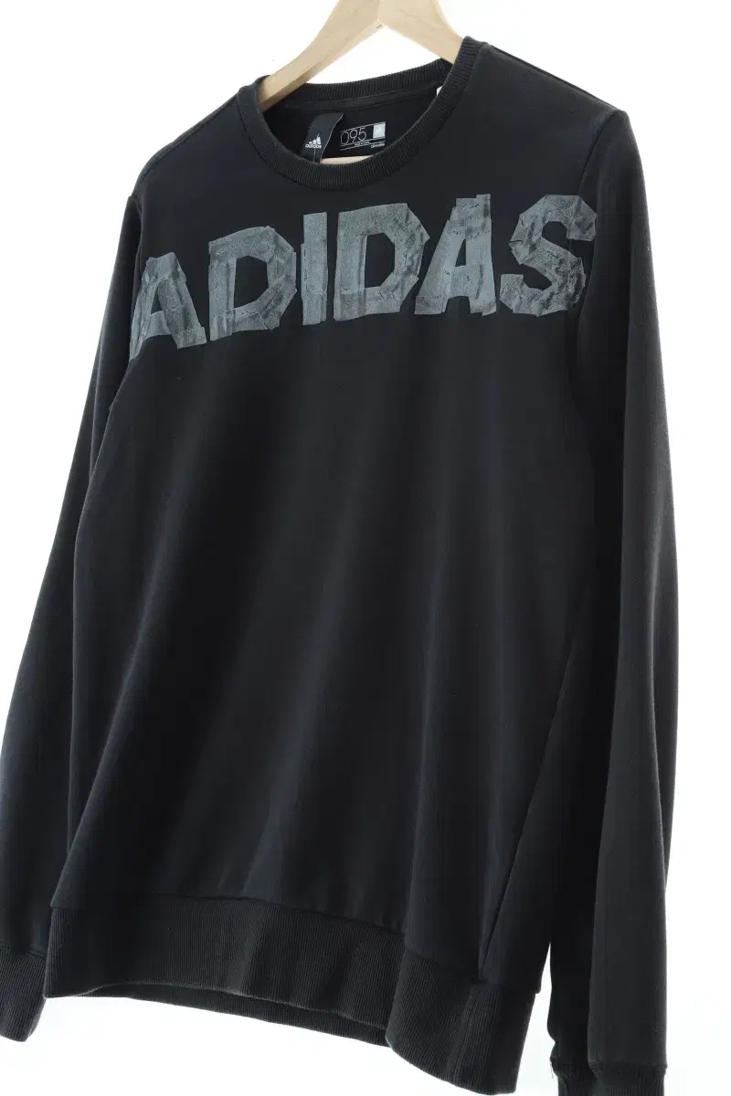 (M) Adidas Sweatshirt Black Big Logo Old School - 15B73