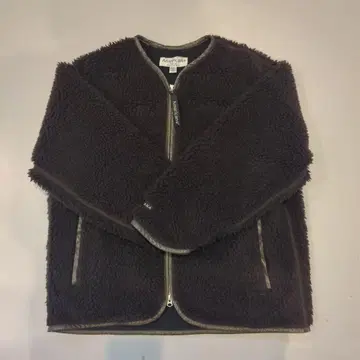 Americana 다크 브라운 플리스 자켓