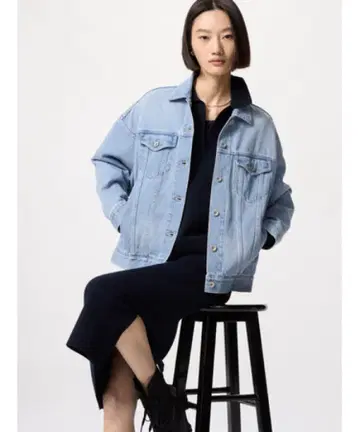 UNIQLO 데님 오버 사이즈 자켓 M