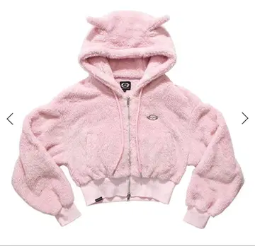 OTOGIRLS 핑크 퍼 후드티 데빌