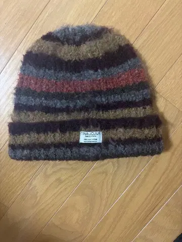 [ 새상품급 ] TINAJOJUN 멀티 컬러 스트라이프 니트 모자