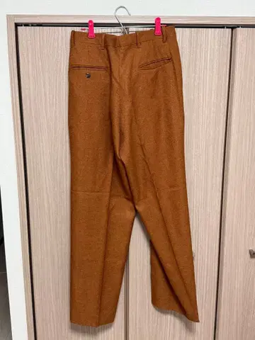 구제 의류 브라운 슬랙스 백 포켓 부착