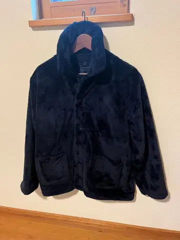 무인양품 담요 파자마 남성용 상하의 세트 M 사이즈 다크 네이비