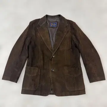 60s 빈티지! 브라운 백스킨 테일러드 자켓