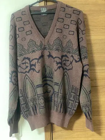 레트로 패턴 스웨터 L 사이즈