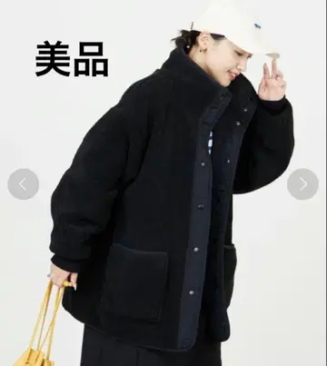 새상품급*FREAK'S STORE 리버서블 보아 퀼팅 하프 코트