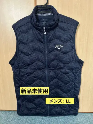 [미사용 새상품] 캘러웨이 남성용 풀 집업 베스트 충전솜 네이비