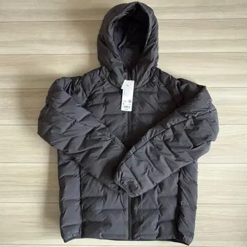 UNIQLO 퍼프 테크 후드티 M 다크 그레이