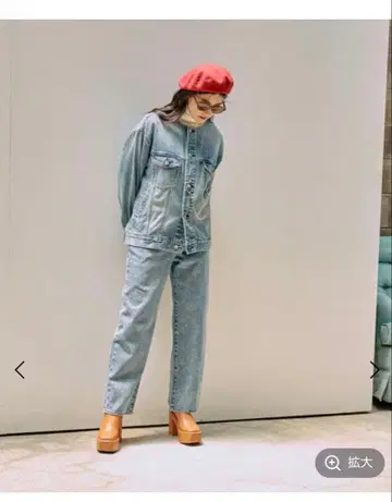 글로벌 워크 이번 시즌 굿 데님 스트레이트