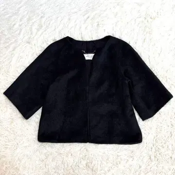 [ 새상품급 ] ADORE 알파카 실크 샤기 노카라 자켓 M
