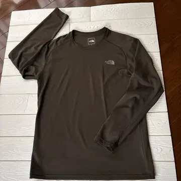 THE NORTH FACE 긴팔 티셔츠 L 다크 브라운