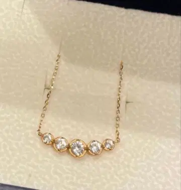 스타 주얼리 걸 목걸이 k10 화이트 토파즈 스타