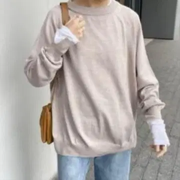 Spick&Span 베이지 긴팔 니트 스웨터