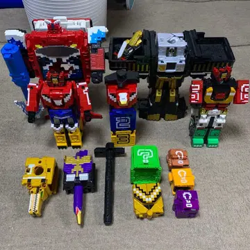 동물전대 쥬오우쟈 큐브 묶음 판매 세트 로봇