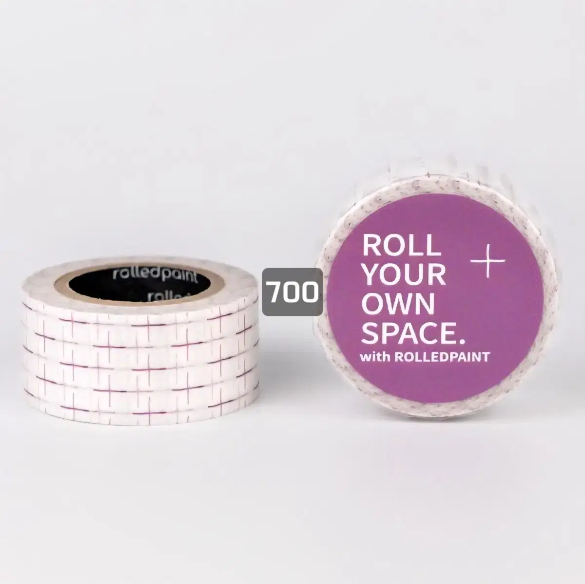 Rolled paint, masking tape, masking tape subdivision