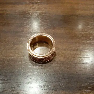 장식적인 로즈 골드 기어 반지 21호