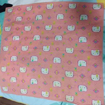 헬로키티 보자기 핑크 원단