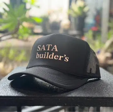 새상품 사타 빌더즈 솔리드 메쉬 캡 뱃 보이즈 블랙