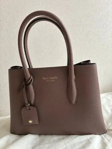 케이트 스페이드 브라운 가죽 핸드백