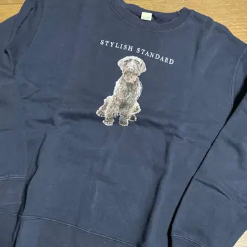 스크린 스타 맨투맨 구제 의류 복각 dog 네이비 네이비 컬러 ships