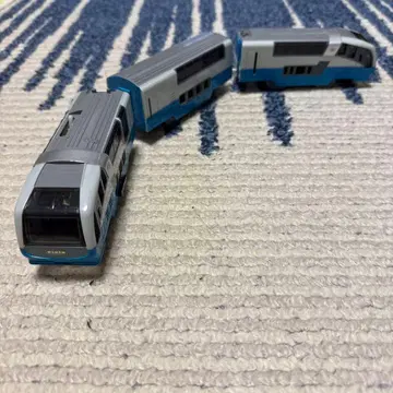 프라레일 3량 세트 기차 파랑/그레이