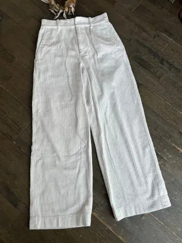 저널 스탠다드 relume 코듀로이 와이드 팬츠 화이트
