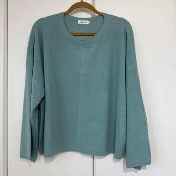 LEPSIM 긴팔 니트 상의 라이트 블루그린