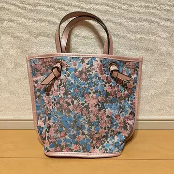 꽃무늬 백 바닥 있음 핑크 블루 새상품 미사용