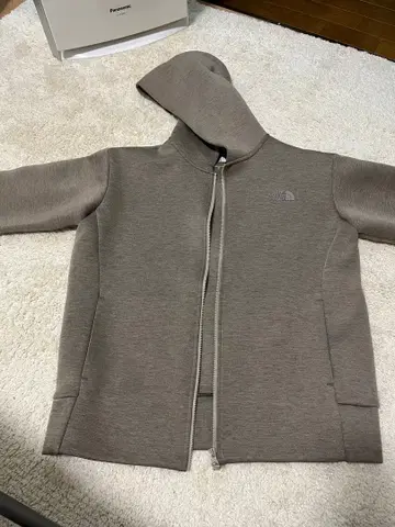 The North Face 그레이 후드 부착 후드티