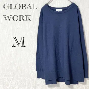 글로벌 워크 크루넥 니트 [ M ] 긴팔 심플