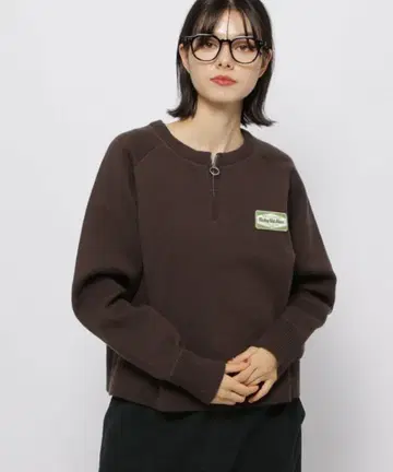 니코앤드 백 로고 ZIP 니트 풀오버 nico and