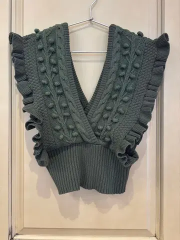 LEINWANDE 코튼 니트 베스트