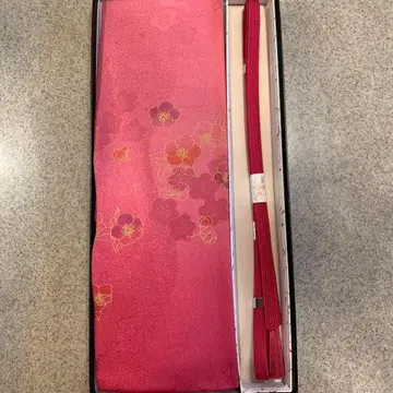 [미사용 새상품] 오비 장식 천, 허리띠 세트 순수 실크