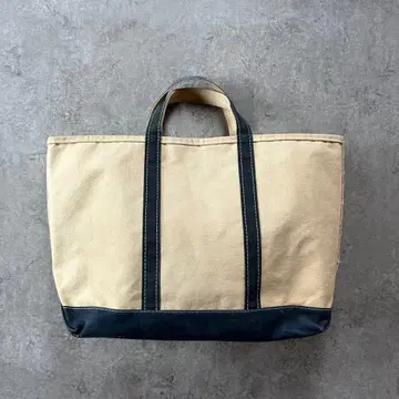 80s 엘엘빈 토트백 USA제 네이비 2색 택 귀 달린