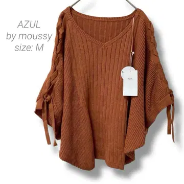 [ 아줄바이마우지 ] AZULbymoussy 고품질 판초 디자인 니트