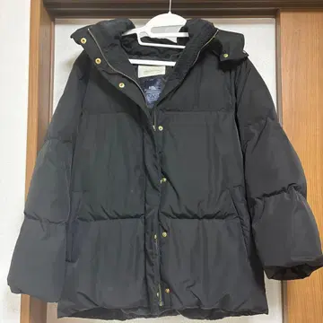 발수 가공 후드 숏 다운 코트 여성용