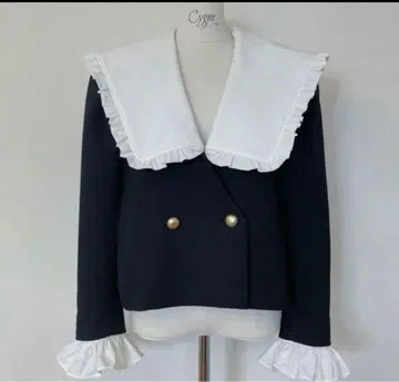 새상품급 Cygne 노카라 자켓 네이비