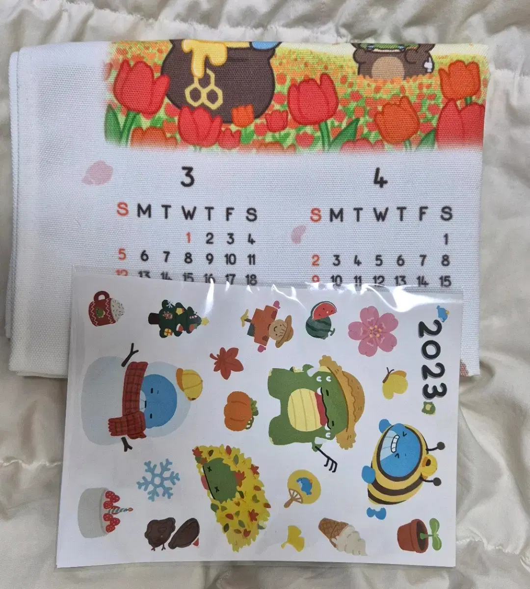 Pixelie Dinosaur Sleepground 2023 Calendar + Sticker Set