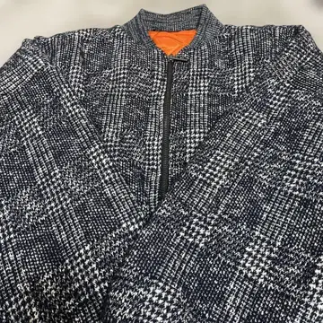 ZARA 체크 무늬 니트 점퍼 M 사이즈