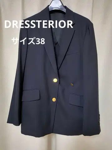 DRESSTERIOR 드레스 테리어 자켓 네이비 사이즈 38 골드 버튼