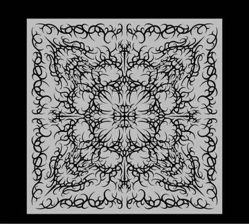 Thorn Skull Scarf white yvng bratz