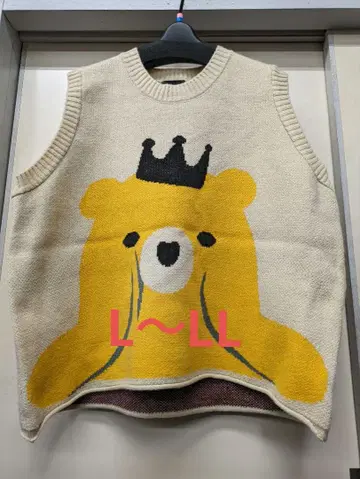 가을/겨울 제품 TRUBE 오샤레 귀여운 디자인 니트 베스트 L~LL