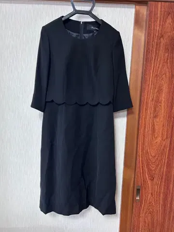 예복 블랙 무릎 기장 원피스 자켓 포함 9호 사이즈
