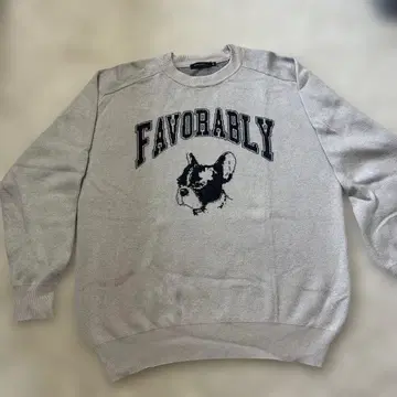 NIKO AND - 프렌치 불독 니트 M 그레이