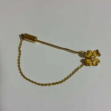 하 나 미 즈 키 꽃 골드 브로치 핀 빈티지 금 레트로